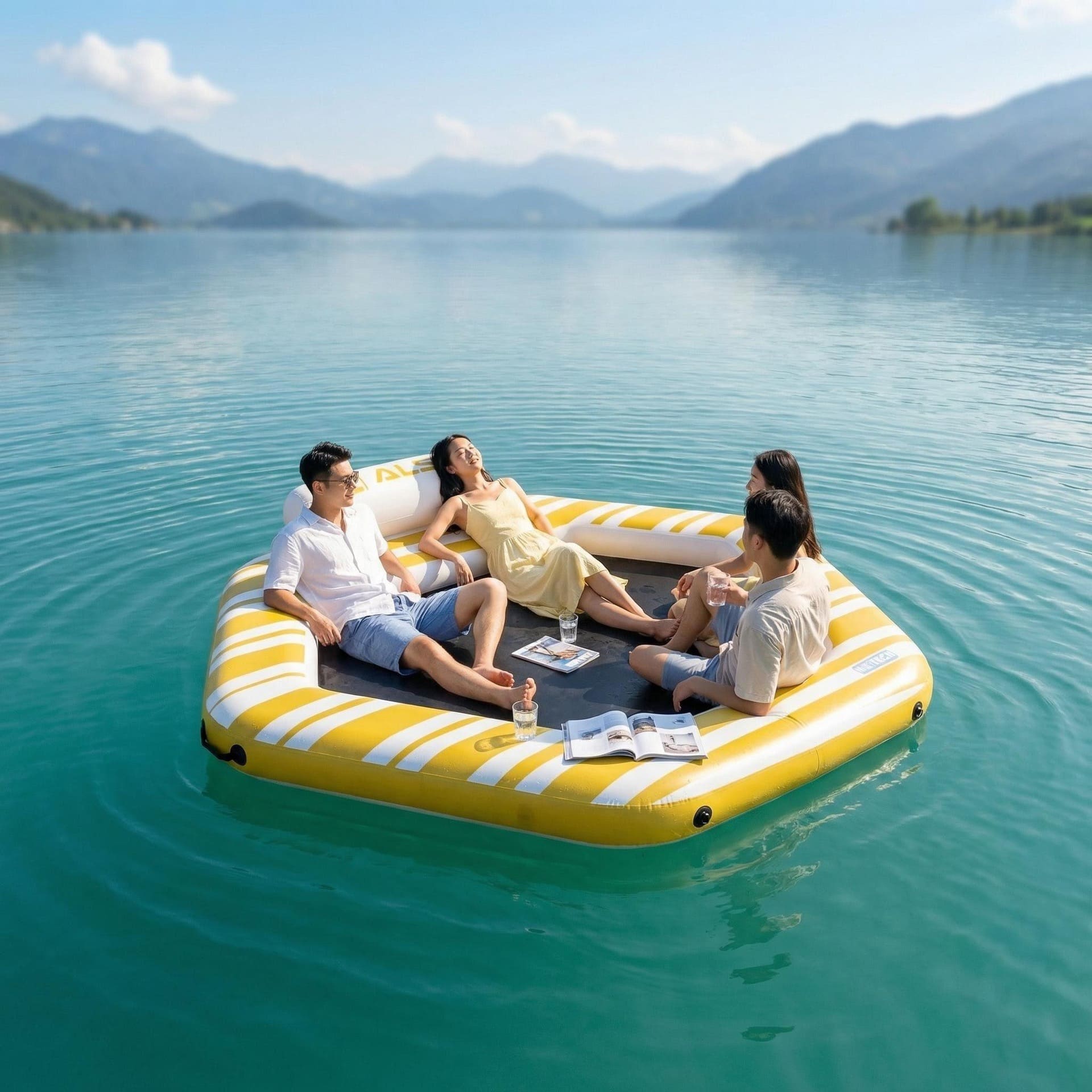 4 persons water float