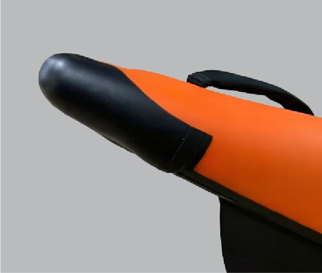 Moulded V-cone protection for inflatable Kayak
