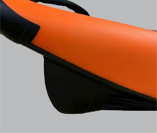 Moulded keel for rigid hull inflatable Kayak